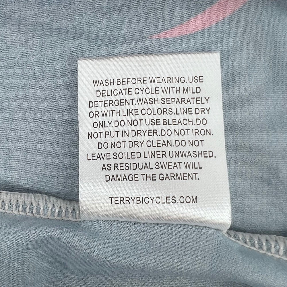 NWT Terry Bicycles Womens XL Cycling Jersey Navy Pink Palm Leaf UPF 50+ Half Slv - Picture 8 of 9